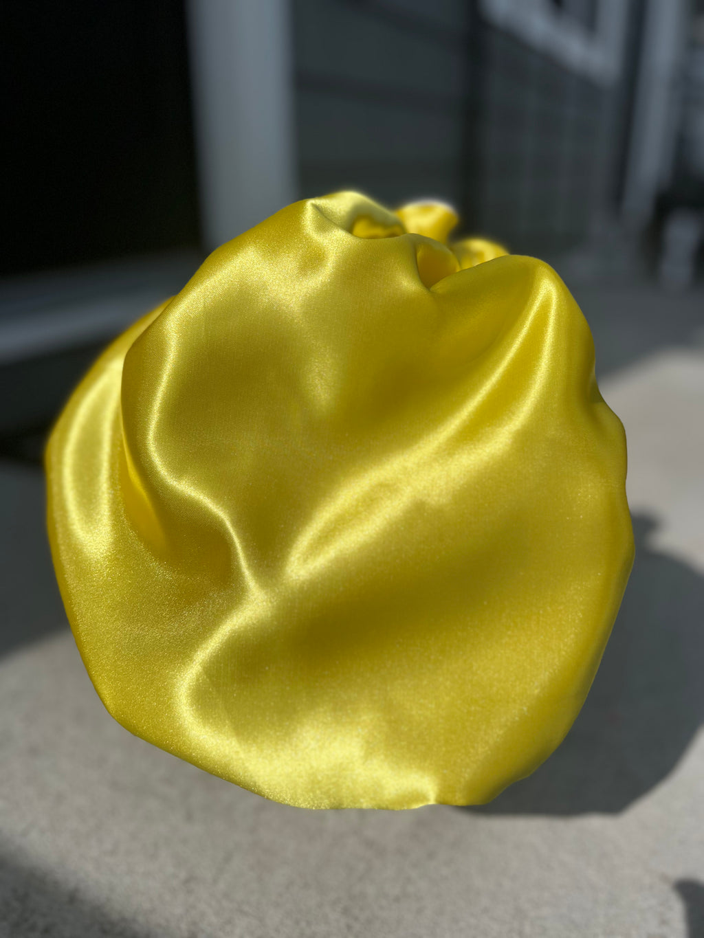 Yellow & Grey Reversible Bonnet