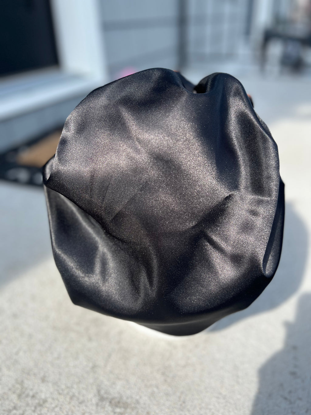 Brown & Black Reversible Bonnet