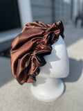 Brown & Black Reversible Bonnet