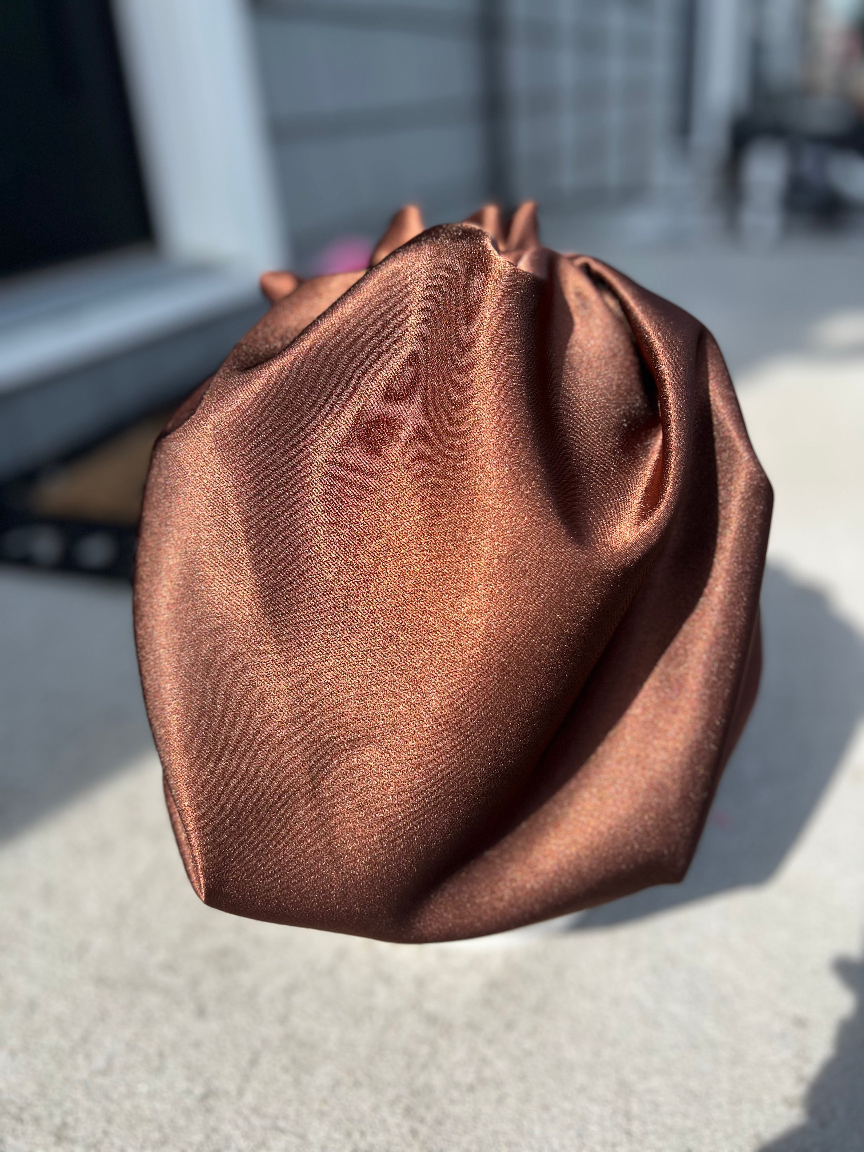 Brown & Black Reversible Bonnet